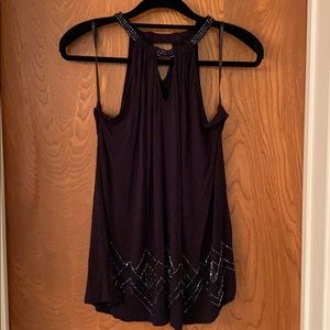 Black top with beading